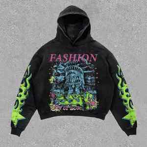 Nouveau produit personnalisé sweat à capuche décontracté à la mode pour hommes 100% sweat à capuche imprimé en coton pour hommes - Product Image 4