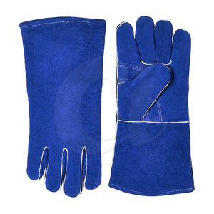 Nueva llegada Guantes de soldador de cuero de protección de diseño único con etiqueta privada - Product Image 1