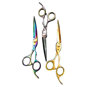 Lames tranchantes de rasoir de ciseaux de coupe de cheveux en acier inoxydable japonais de haute élégance pour des barbiers - Product Image 1