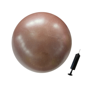 Pureflex 9" Matte Mini PVC Pilates Yoga <strong>Ball</strong> Eco-Friendly High Density Custom Logo Soft Plastic Fitness <strong>Gymnastics</strong> Pump Included - Product Image 4