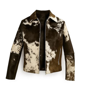 Vestes en cuir de vache véritable élégantes pour femmes, vestes de moto personnalisées chaudes pour femmes, veste en cuir vintage classique pour femmes - Product Image 3
