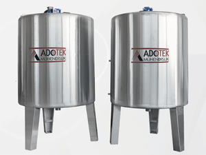 ถังผสมสแตนเลสสำหรับอุตสาหกรรมอาหารและเคมี วิศวกรรมตุรกี SS304/SS316 ออกแบบเพื่อสุขอนามัย สำหรับจัดเก็บในอุตสาหกรรม - Product Image 2