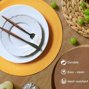 ที่รองจานลูกปัดทรงกลมทำด้วยมือสำหรับโต๊ะอาหารของตกแต่งคริสต์มาสงานเลี้ยงสังสรรค์ในครอบครัว - Product Image 5