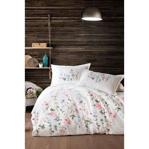 Ensemble de housse de couette double Clasy Ranforce Palitra V1 Powder-Confort et style haut de gamme - Product Image 1