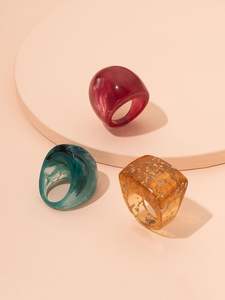 Anillo de Resina Epoxi de Diseño Nuevo y Increíble, Tamaño Interior, Precio al por Mayor, Anillo de Resina Sólido, Producto de Artesanía Bh - Product Image 6