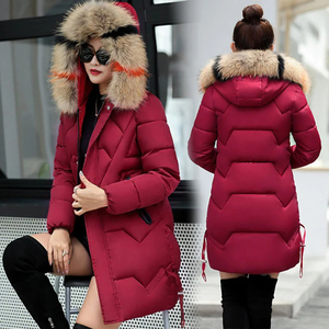 Blouson d'hiver pour femme en toile brute respirante, écologique, réversible, grande taille, manches courtes, col rabattu - Product Image 2