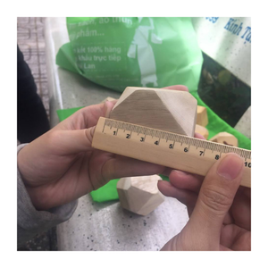 หินไม้มอนเตสซอรี่เพื่อการศึกษาความสมดุลของหินที่ทำจากไม้ทนทานหินสำหรับการพัฒนาทักษะของเด็ก - Product Image 1