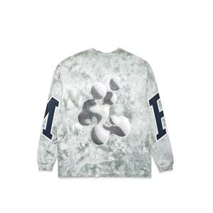 Camiseta de Manga Larga Tie-Dye para Hombre, 100% Algodón Orgánico, Tejido con Patrón, en Tejidos de 200g y 300g, Comprimida - Product Image 3