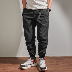 Pantalones deportivos de lona ligeros de alta elasticidad de secado rápido para hombre, pantalones casuales transpirables para exteriores de carga fina de primavera y verano - Product Image 3