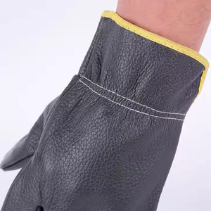 2025 Los fabricantes suministran guantes de conductor ligeros de cuero de vaca de uso diario Guantes de soldadura de cuero de dos capas - Product Image 2