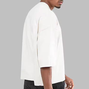 Usaze เสื้อยืด2025เล่นกีฬาใส่ได้ทั้งชายและหญิงดีไซน์ใหม่เสื้อผ้าแนวสตรีทผ้าฝ้าย100% พิมพ์ลายสกรีนไซส์ใหญ่พิเศษไหล่ของเด็กผู้ชาย - Product Image 4