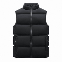 2025 nouveau Design manteau veste en gros personnalisé vers le bas gilet bouffant gilet avec Logo vers le bas bouffant demi manches hommes bouffants gilets