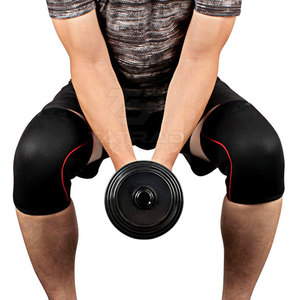 Genouillères de musculation professionnelles en néoprène à haute élasticité, personnalisées, longues, protection lourde, vente chaude, OEM - Product Image 5