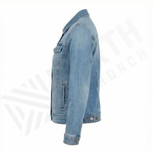 Chaqueta Vaquera Larga para Mujer a Precio Razonable, Cierre de Botones, Diseño con Bolsillos Delanteros, Ropa de Calle Elegante, Color Personalizado - Product Image 3