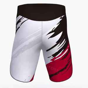 กางเกงขาสั้น MMA พิมพ์ลายสำหรับผู้ชายผ้าโพลีเอสเตอร์100% คุณภาพสูงแห้งเร็ว UFC ต่อสู้ชุดกีฬาผ้าสแปนเด็กซ์ - Product Image 3