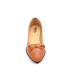Chaussures à talons marron élégantes pour femmes avec semelle intérieure en PU fermeture à enfiler de haute qualité - Product Image 1