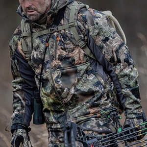 Veste de chasse avec poignets et capuche réglables pour une protection contre le froid, veste de chasse softshell légère - Product Image 1