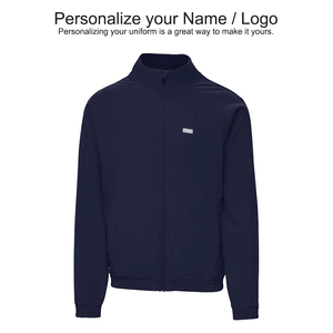 Cobaki 2025 chaqueta médica personalizada para hombre ajuste clásico antiarrugas 6 bolsillos OEM ODM ropa de trabajo MOQ bajo para uniformes médicos - Product Image 3