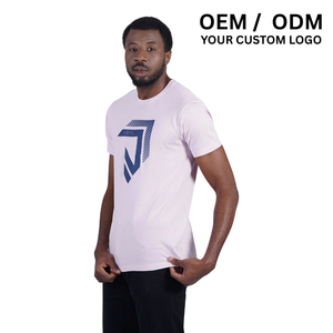 Vente en gros T-shirt blanc en coton filé 150GSM T-shirts de sport décontractés unisexe Impression de logo personnalisé 100% coton tricoté - Product Image 3