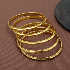 Conjunto de brazaletes de latón de tendencia para mujeres y niñas para uso diario y artículos de fiesta, joyería de moda clásica al por mayor, pulsera de latón - Product Image 1