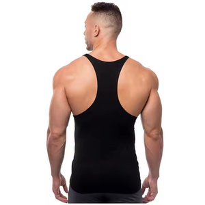 T-shirt sans manches de sport personnalisé en gros avec logo, débardeur de musculation pour entraînement physique, débardeur de musculation pour hommes - Product Image 4