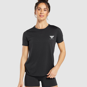 T-shirts de sport pour femmes à faible MOQ, prix de gros, personnalisez votre propre logo, t-shirts de sport pour femmes grandes tailles - Product Image 2