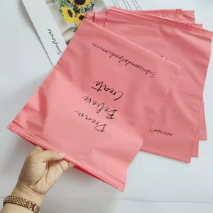 Muestra gratis blanco mate esmerilado Poly PE Ropa Camisetas bolsa de embalaje bolsa de plástico resellable con logotipo impreso para zapatos - Product Image 2