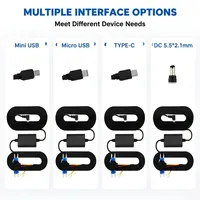 Kit de câblage pour caméra embarquée USB Type C avec protection contre les basses tensions, cordon d'alimentation pour caméra de tableau de bord
