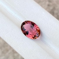 Mehrajudin Gems Zertifizierte AA-Qualität Drittanbieter-Zertifizierte Lose Edelsteine Natürlicher Rosa Turmalin Ovaler Schliff Lupenrein 2 Karat