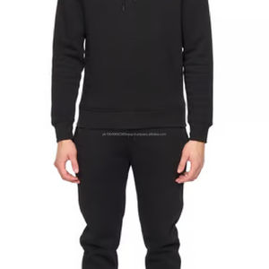 Conjunto Deportivo Informal de Algodón 100% para Hombre, Sudadera con Capucha y Pantalones de Felpa Estampados, Conjunto de Sudadera con Capucha y Pantalones de Moda para Invierno - Product Image 3