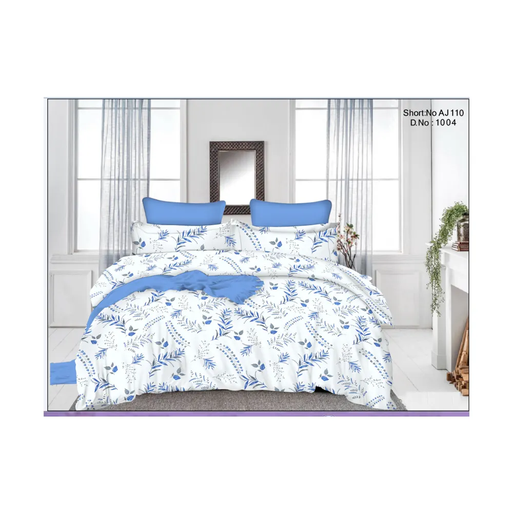 Good Quality King Size Cotton Double Bedsheets Duvet Cover Bedding Set From Neelkamal Manufacturer