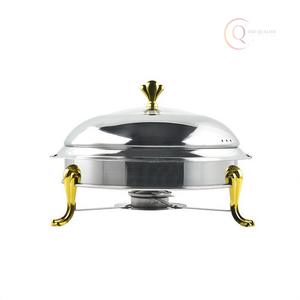 Plat à réchaud classique en acier inoxydable de qualité supérieure pour la restauration et les banquets |   Chauffe-plats fiable pour usage professionnel - Product Image 4