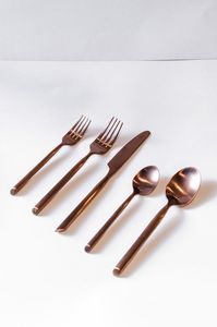 Ensemble de couverts en acier inoxydable argenté pour la maison et l'hôtel, lisses et faciles à nettoyer, cuillère et fourchette, argenterie, dîner - Product Image 6
