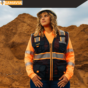 Gilet de travail 5 dimensions multi-poches prêt à expédier pour hommes | Gilet utilitaire professionnel pour les constructeurs, les techniciens et les ingénieurs - Product Image 5