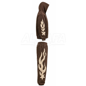 Créez votre propre ensemble de survêtements avec impression en relief, survêtements de qualité supérieure avec impression en relief pour la vente en ligne - Product Image 3