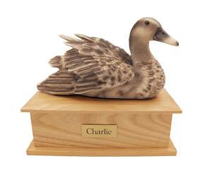 Duck Urn <b>for</b> <b>Pet</b> Personalized Wooden Oak Duck Urn Cremation <b>Box</b> <b>for</b> <b>Ashes</b> Personalized Burial Urn - Product Image 5