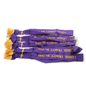 Ceinture rouge de cérémonie USL de haute qualité Accessoires d'inspecteur brodés sur mesure avec décoration en dentelle à vendre - Product Image 4