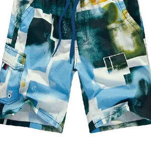 Top demandado envío rápido ropa de calle cantidad a granel Pantalones cortos diseño personalizado logo Patrón decorado Summer Beach Swim Shorts - Product Image 3