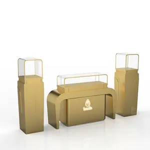 전문 디자인 사용자 정의 만든 도매 최신 제품 보석 디스플레이 캐비닛 유리 금속 보석 디스플레이 캐비닛
