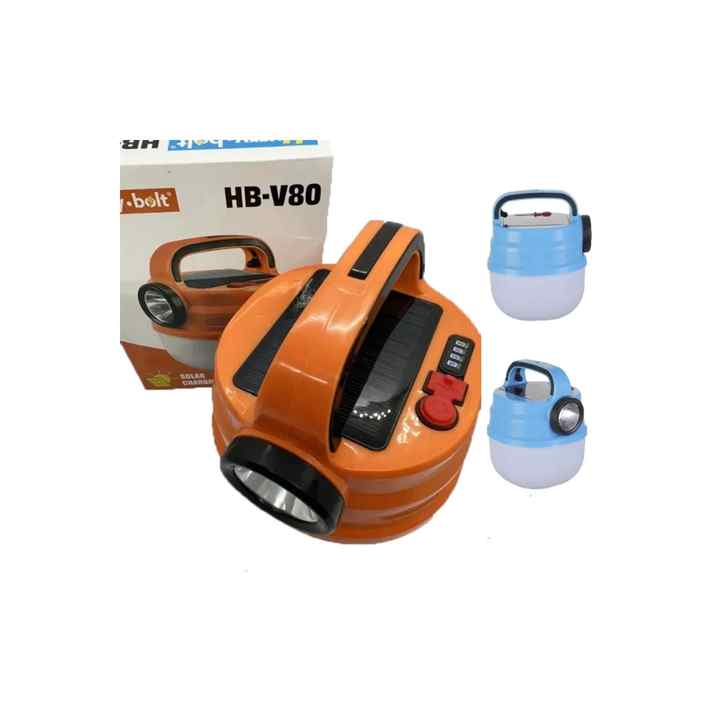Solar Powered Solar Hurry Bolt Flashlight Rechargeable 1 Led 42 Led 80w Solar Hb-v80