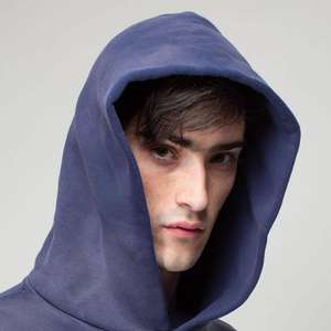 Sudadera con Capucha Extra Grande de Estilo Urbano Personalizada, Lavada al Ácido, Desgastada, Decolorada al Sol, con Cierre y Capucha Abultada para Hombre - Product Image 3