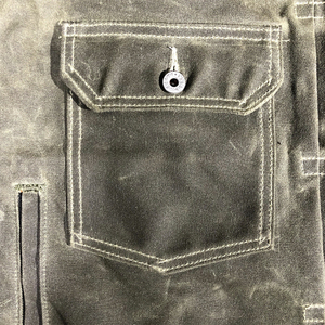Veste pour homme personnalisée en toile denim lourde Manteau d'hiver délavé vintage avec col ras du cou doublé Vestes pour homme en toile de coton - Product Image 3