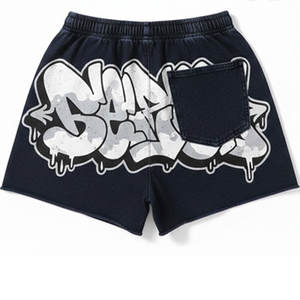 ชุดลำลองผู้ชายผ้าเนื้อนุ่มพิเศษ เสื้อแขนสั้นลายเรียบ กางเกงขาสั้น เหมาะสำหรับใส่ในช่วงเย็นฤดูร้อน สีกรมท่าเข้ม - Product Image 4