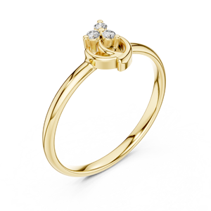 Custom Logo 18K <b>Diamond</b> <b>Ring</b> for Engagement - Product Image 3