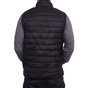Blouson matelassé sans manches grande taille style urbain col montant pour homme – Idéal pour l'hiver et les activités de plein air – Vente en gros - Product Image 3