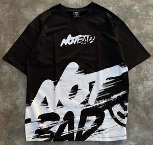 Logotipo personalizado DTG Impreso Oversize 100% Algodón Dos piezas Gráfico Manga larga Streetwear Camisa Lavado Desgastado Estilo Distinto Hombres - Product Image 1