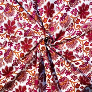 Vải Bằng Sân In Voile Vải Mềm Vải Cho Ăn Mặc Làm Crafting Bọc Ấn Độ Tay Khối Hoa 100% Tinh Khiết Bông 04 - Product Image 6