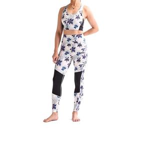 Ensemble d'entraînement réversible 2 pièces pour femmes taille haute Leggings de yoga collants soutien-gorge de sport motif solide tenue de gymnastique ensembles de yoga grande taille - Product Image 6