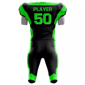 Uniforme de fútbol americano unisex 100% alta calidad sublimado bordado manga corta conjuntos uniformes al por mayor - Product Image 2