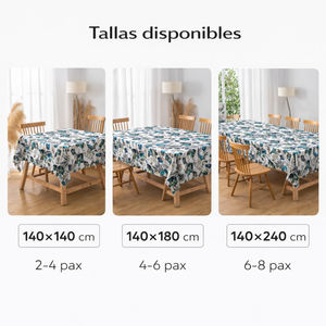 ผ้าปูโต๊ะทรงสี่เหลี่ยมผืนผ้าลายดอกไม้สไตล์ชนบท ผลิตจากโพลีเอสเตอร์ 100% กันน้ำ ซักได้ ใช้ซ้ำได้ เหมาะสำหรับใช้ในบ้าน ห้องครัว และห้องรับประทานอาหาร - Product Image 2